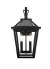 Frankford 10 Inch Outdoor Wall Sconce In Black (OD334W18BK)