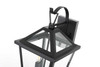 Elegant Furniture and Lighting Frankford 10 Inch Outdoor Wall Sconce In Black (OD334W18BK)