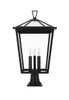 Oxford 14 Inch Outdoor Post Light In Black (OD334P28BK)