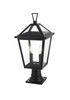 Frankford 10 Inch Outdoor Post Light In Black (OD334P22BK)