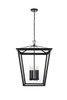 Oxford 20 Inch Outdoor Pendant In Black (OD334H27BK)