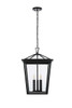 Oxford 14 Inch Outdoor Pendant In Black (OD334H22BK)