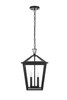 Frankford 12 Inch Outdoor Pendant In Black (OD334H19BK)