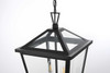 Frankford 12 Inch Outdoor Pendant In Black (OD334H19BK)