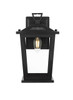 Elegant Furniture and Lighting Berks 7 Inch Outdoor Wall Sconce In Black (OD333W12BK)