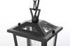 Berks 7 Inch Outdoor Pendant In Black (OD333H12BK)
