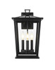 Cayman 9.5 Inch Outdoor Wall Sconce In Black (OD332W16BK)