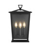 Elegant Furniture and Lighting Richmond 9.5 Inch Outdoor Wall Sconce In Black (OD331W16BK)