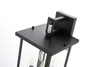 Elegant Furniture and Lighting Sheridan 9 Inch Outdoor Wall Sconce In Black (OD324W17BK)