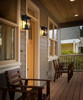 Elegant Furniture and Lighting Venango 7 Inch Outdoor Wall Sconce In Black (OD324W15BK)