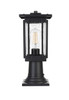 Melvale 6.5 Inch Outdoor Post Light In Black (OD322P16BK)