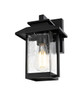 Tioga 7 Inch Outdoor Wall Sconce In Black (OD317W12BK)