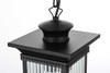 Collins 7.5 Inch Outdoor Pendant In Black (OD316H18BK)