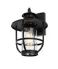 Elegant Furniture and Lighting Janney 9 Inch Outdoor Wall Sconce In Black (OD314W13BK)