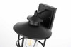 Elegant Furniture and Lighting Janney 9 Inch Outdoor Wall Sconce In Black (OD314W13BK)