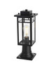 Elegant Furniture and Lighting Mercer 6.5 Inch Outdoor Post Light In Black (OD313P18BK)
