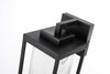 Elegant Furniture and Lighting Ludlow 6 Inch Outdoor Wall Sconce In Black (OD308W13BK)