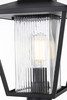 Gaul 10 Inch Outdoor Post Light In Black (OD306P17BK)