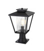 Gaul 10 Inch Outdoor Post Light In Black (OD306P17BK)