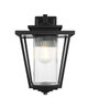 Elegant Furniture and Lighting York 10 Inch Outdoor Wall Sconce In Black (OD305W16BK)