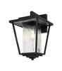 Elegant Furniture and Lighting York 10 Inch Outdoor Wall Sconce In Black (OD305W16BK)
