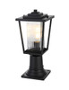 York 6.5 Inch Outdoor Post Light In Black (OD305P16BK)