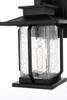 Elegant Furniture and Lighting Salem 7 Inch Outdoor Wall Sconce In Black (OD304W12BK)