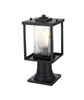 Dover 7 Inch Outdoor Post Light In Black (OD302P15BK)
