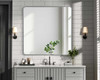 Contour Metal Square Mirror 48X48 In Silver (MR8A4848SIL)