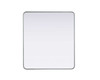 Contour Metal Rectangle Mirror 36X40 In Silver (MR8A3640SIL)