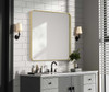 Contour Metal Square Mirror 30X30 In Brass (MR8A3030BRA)