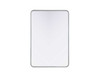 Contour Metal Rectangle Mirror 27X40 In Silver (MR8A2740SIL)