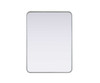 Contour Metal Rectangle Mirror 27X36 In Silver (MR8A2736SIL)
