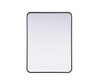 Contour Metal Rectangle Mirror 27X36 In Black (MR8A2736BLK)