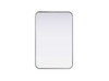 Contour Metal Rectangle Mirror 20X30 In Silver (MR8A2030SIL)