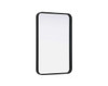 Contour Metal Rectangle Mirror 20X30 In Black (MR8A2030BLK)
