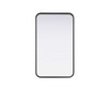 Contour Metal Rectangle Mirror 18X30 In Black (MR8A1830BLK)