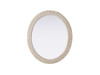 Oval Cornhusk Mirror 36X42 In Linen White (MR4C3642LN)