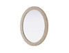 Oval Cornhusk Mirror 36X42 In Linen White (MR4C3642LN)