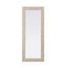 Rectangle Cornhusk Mirror 24X60 In Linen White (MR4A2460LN)