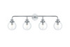 Elegant Furniture and Lighting Hanson 37 Inch Wall Sconce In Chrome (LD7037W38C)