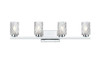 Elegant Furniture and Lighting Cassie 31 Inch Wall Sconce In Chrome (LD7028W32C)