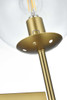 Neri 6 Inch Wall Sconce Clear Shade In Satin Gold (LD2357SG)