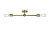 Zane 21.5 Inch Flush Mount In Satin Gold (LD2348SG)