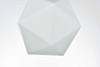 Elegant Furniture and Lighting Lawrence 10 Inch Flush Mount Frosted White Shade In Satin Gold (LD2347SG)