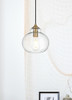 Destry 8 Inch Pendant Clear Shade In Satin Gold (LD2245SG)