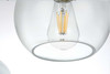 Baxter 41.5 Inch Pendant Clear Shade In Satin Gold (LD2228SG)