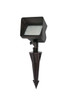 Outdoor 12V Cast Brass Flood Light 2.75 Inch L X 5.25 Inch W X 8 Inch H In Dark Bronze (C048V1-DB)