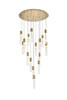 Aurora 36 Inch Chandelier In Satin Gold (2089G36SG)