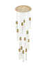 Aurora 30 Inch Chandelier In Satin Gold (2089G30SG)